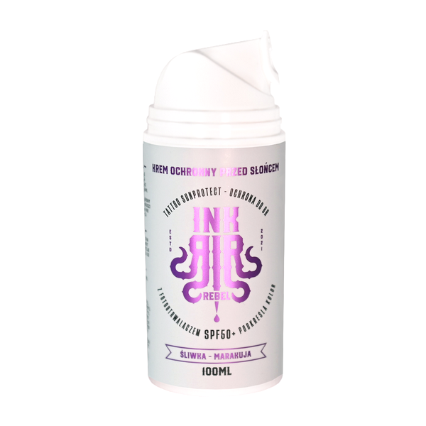 Krem ochronny SPF50+ SLIWKA MARAKUJA INKrebel
