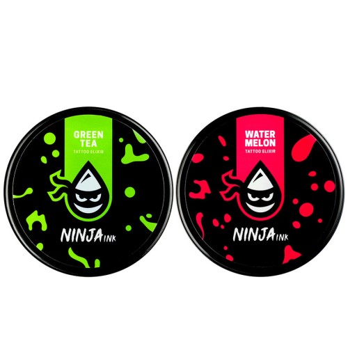 Zestaw do tatuazu Ninja Ink GREEN TEA i WATERMELON 2x100ml