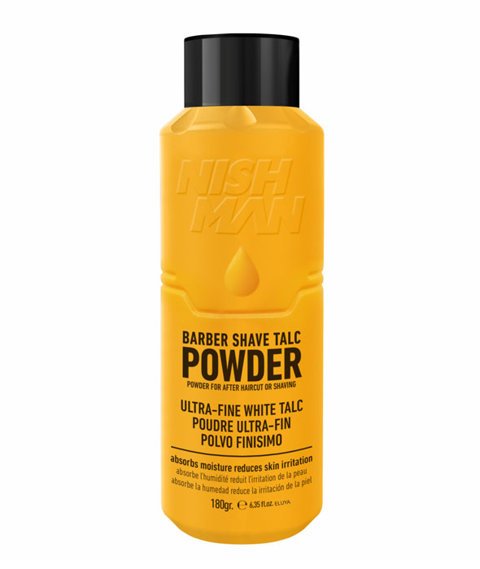 Talk fryzjerski BARBER SHAVE TALC POWDER  Nishman 180g