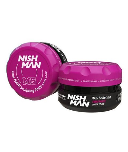 Nishman M5 FIBRE HAIR SCULPTING PASTE MATTE LOOK pomada do wlosow 100ml