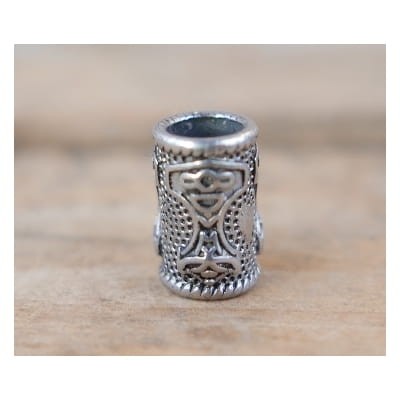 Koralik Na Brodę Z Młotem Thora 8mm.JPG