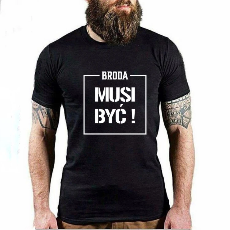 Brodaty Zbir Koszulka dla brodacza BRODA MUSI BYĆ.jpg