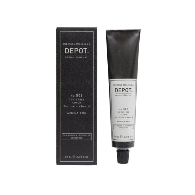 Depot No. 506 Krem koloryzujący bez amoniaku do włosów i brody, titanium  60ml.webp.jpeg