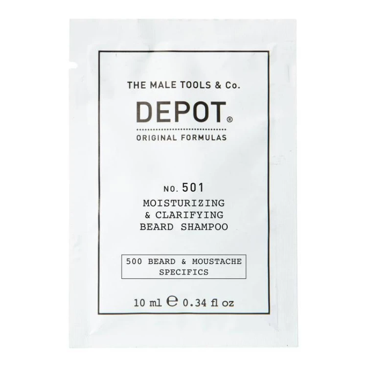 DEPOT NO.501. Szampon nawilżający i oczyszczający do brody 10ml.jpg