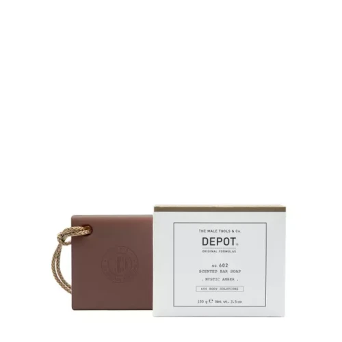 Depot 602 Perfumowane mydło w kostce do mycia ciała o zapachu bursztynu 100g.webp