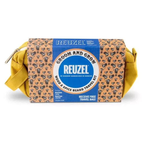 Reuzel Zestaw do brody DUO TRAVEL KIT WOOD&SPICE BEARD.jpg.webp