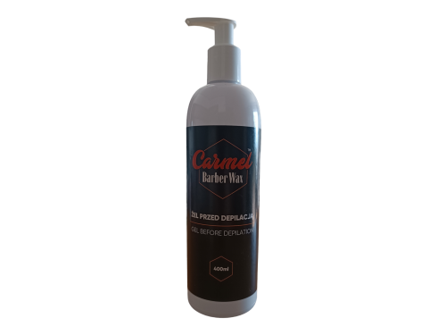 Carmel Barber Wax Żel oczyszczający skórę przed i po depilacji 400ml.png