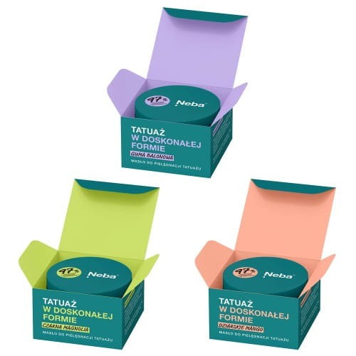 Neba Zestaw trzech maseł do pielęgnacji tatuażu.webp