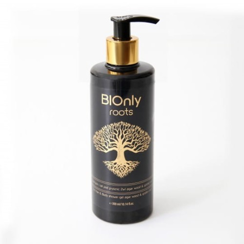 BIOnly roots Szampon i żel do ciała 2w1 agar wood & golden oud 300ml.jpg