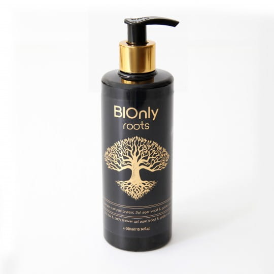BIOnly roots Szampon i żel do ciała 2w1 agar wood & golden oud 300ml.jpg