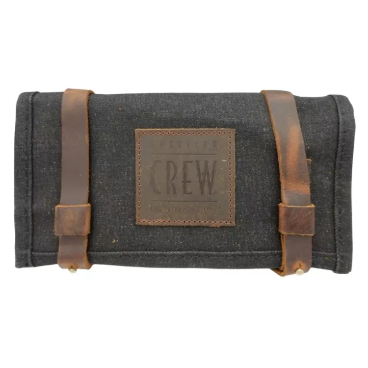 American Krew Woskowane etui na narzędzie fryzjerskie BARBER TOOLS ROLL UP POUCH .jpg.webp