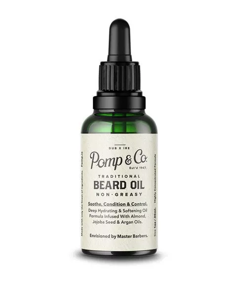 Pomp&Co Olejek do brody TRADITIONAL BEARD OIL NON-GREASY 30ml.jpg.webp