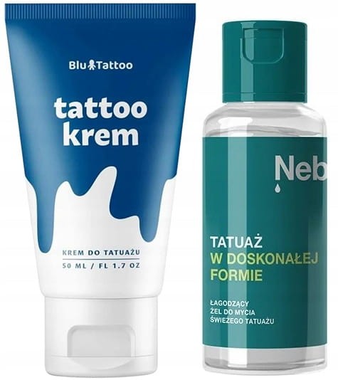 Zestaw do tatuażu krem Balu Tattoo i żel czyszczący Neba.jpeg