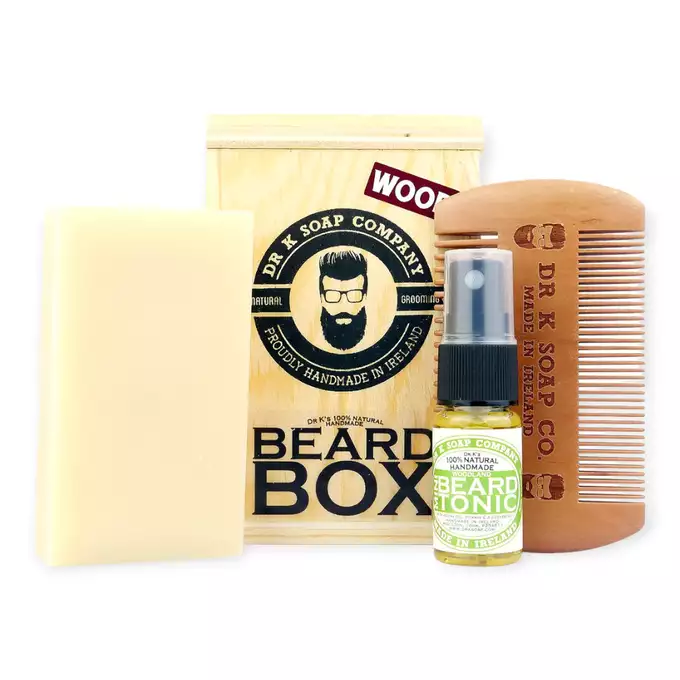 Dr K Soap Beard BOX Woodland Zestaw do brody, mydło, olejek i grzebień.webp