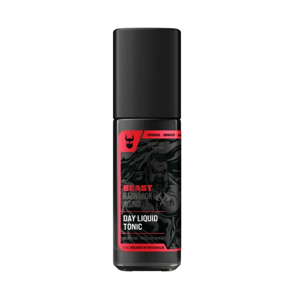 The Beard Struggle Ragnarok Rising Day Liquid Tonic Olejek do brody o dymno-drzewnym zapachu 40ml.webp