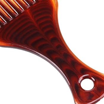 Grzebień do włosów Afro Pick brazowy.jpg