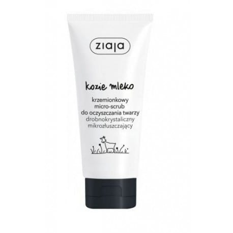 Ziaja Kozie Mleko Krzemionkowy micro scrub do oczyszczania twarzy 75ml.jpg