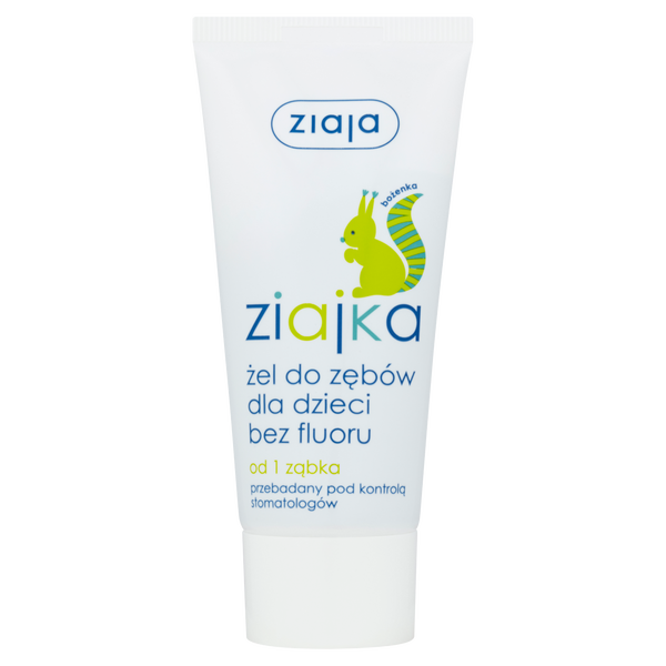 Ziaja Ziajka Żel do mycia zębów dla dzieci bez fluoru 50 ml.webp