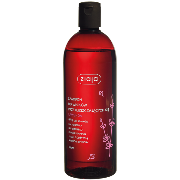 ZIAJA Lawendowy szampon do włosów przetłuszczających się 500 ml.webp