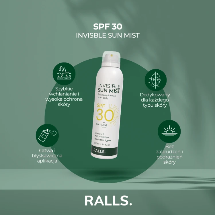 Ralls Invisible Sun Mist SPF30 Sucha mgiełka w sprayu z filtrem  ochronnym na lato.png