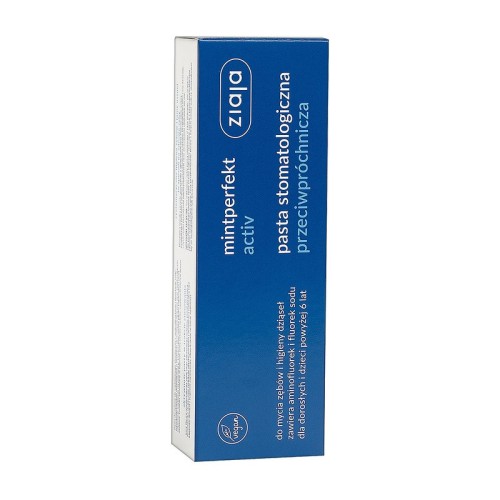 Ziaja Mintperfekt Activ, pasta stomatologiczna przeciwpróchnicza, 75 ml.jpg