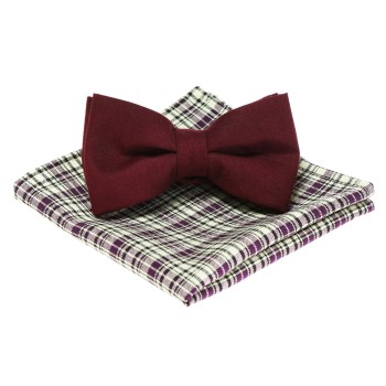 Zestaw Pimm’s Cup – Mucha bawełniana + poszetka bawełniana Under Beard