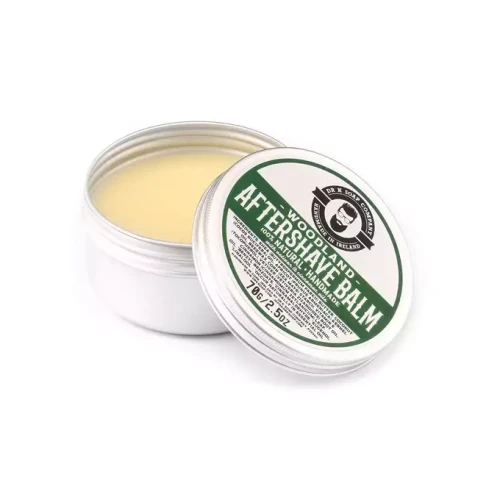 Dr K Soap Woodland aftershave balm Balsam po goleniu o zapachu cedru, pomarańczy i sosnowych igieł 70g.webp