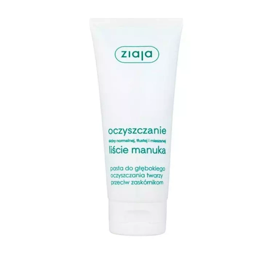 Ziaja Oczyszczanie Liście manuka Pasta przeciw zaskórnikom 75ml.webp