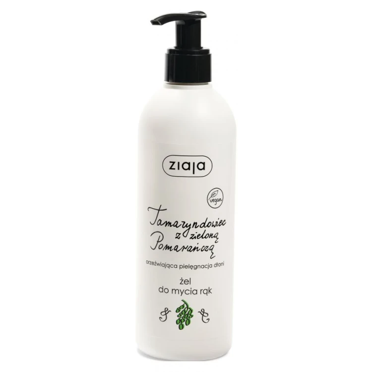 Ziaja Tamaryndowiec z zieloną pomarańczą Żel do mycia rąk 270 ml.jpg