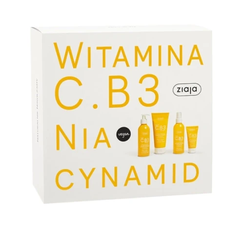 Ziaja Vitamin C.B3 Niacinamide zestaw upominkowy do twarzy i ciała.webp