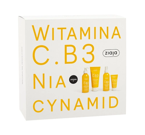 Ziaja Vitamin C.B3 Niacinamide zestaw upominkowy do twarzy i ciała.webp