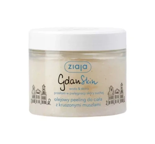 Ziaja Gdanskin olejowy peeling do ciała z kruszonymi muszlami, 300 ml.webp