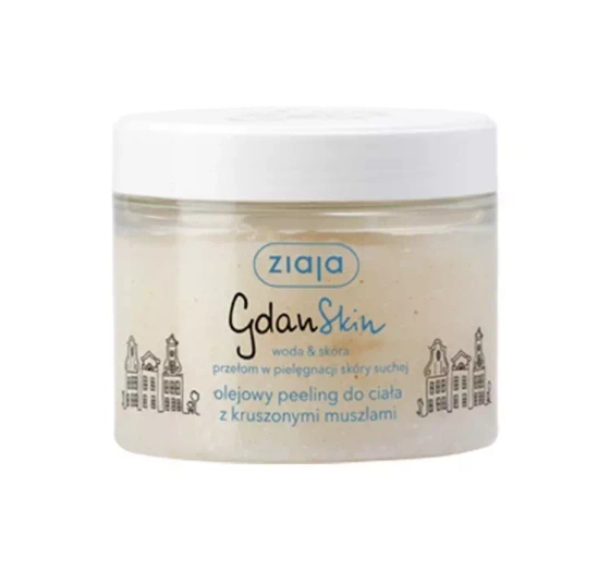 Ziaja Gdanskin olejowy peeling do ciała z kruszonymi muszlami, 300 ml.webp