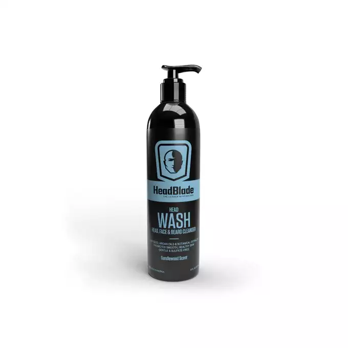 HeadBlade Headwash Żel do mycia głowy i twarzy o zapachu drzewa sandałowego 237ml.webp