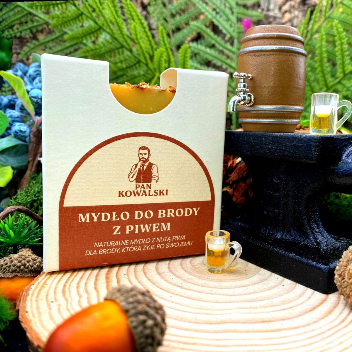 Pan Kowalski Mydło do brody z Piwem łagodnie oczyszczające 100g.jpg