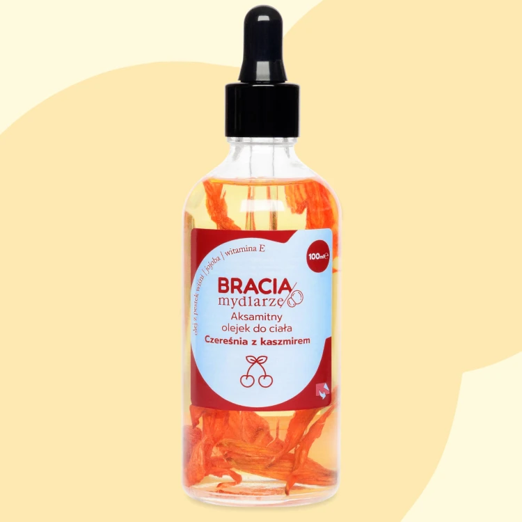 Bracia Mydlarze Czereśnia z kaszmirem Olejek do ciała 100ml.webp.jpeg