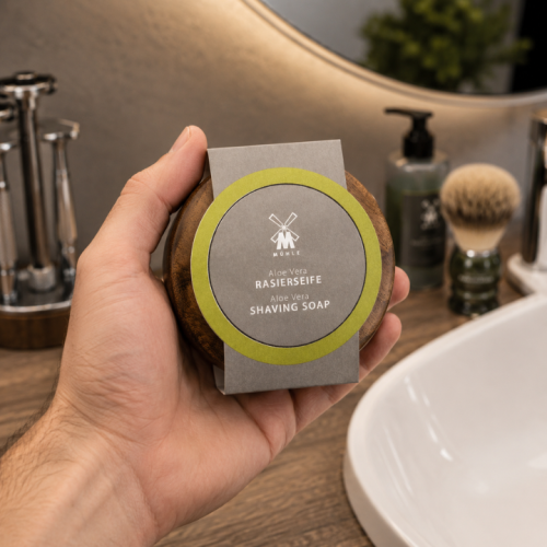 Muhle Mydło do golenia w drewnianym tyglu - Aloes 65g.png