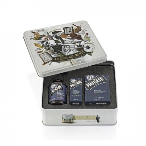 Zestaw dla brodacza BEARD KIT AZUR LIME Proraso