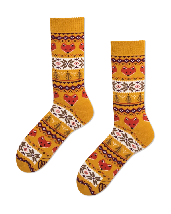 Skarpety wysokie unisex WARM FOX Many Mornings