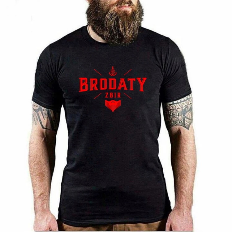 Koszulka męska czarna Red "BrodatyZbir" Brodaty Zbir
