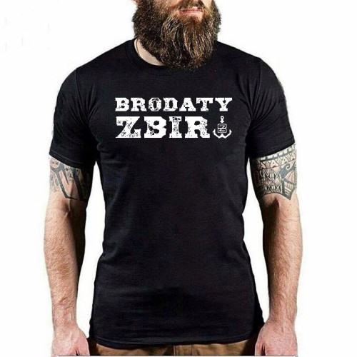 koszulka brodaty zbir czarna