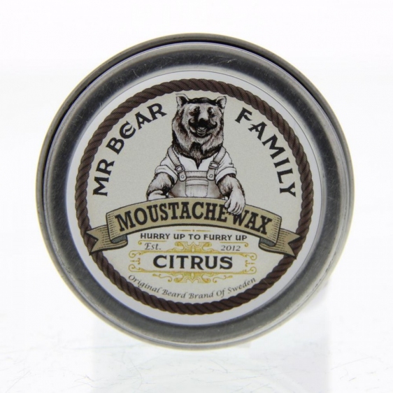 Wosk do stylizacji wąsów - Citrus - Mr Bear Family