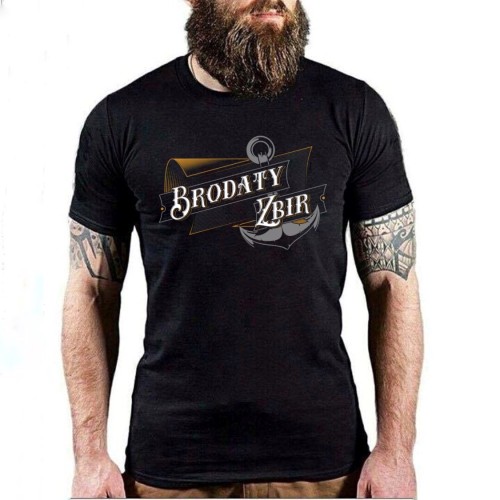 Koszulka meska czarna "OLD 2020" BrodatyZbir