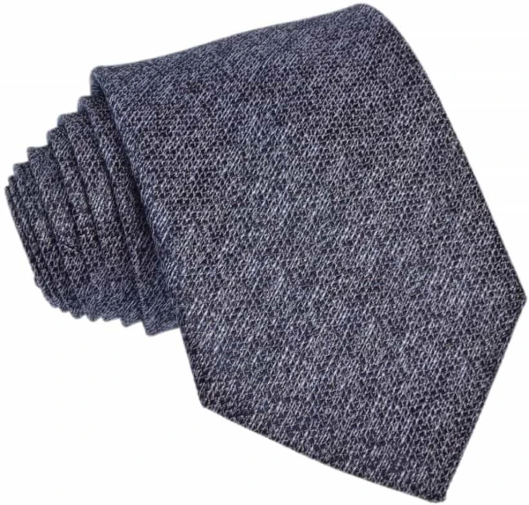 Krawat jedwabny MELANZ (GRANATOWY) Republic of Ties Copy
