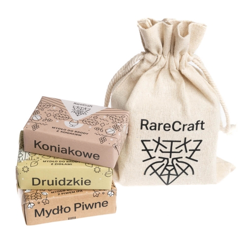Zestaw trzech mydel do brody 3x110g RareCraft