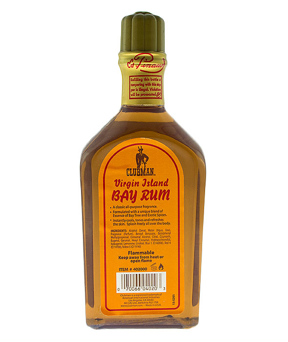 CLUBMAN PINAUD-VIRGIN ISLAND BAY RUM AFTERSHAVE 