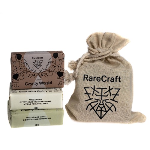Zestaw trzech mydel do ciala RareCraft 3x110g