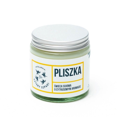 Naturalna swieca sojowa PLISZKA 4szpaki 100g