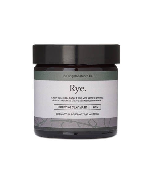 THE BRIGHTON BEARD CO-RYE CLAY MASK MASKA OCZYSZCZAJACA DO TWARZY 60ml