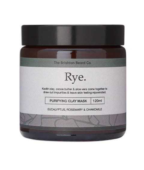 THE BRIGHTON BEARD CO-RYE CLAY MASK MASKA OCZYSZCZAJACA DO TWARZY 120ml
